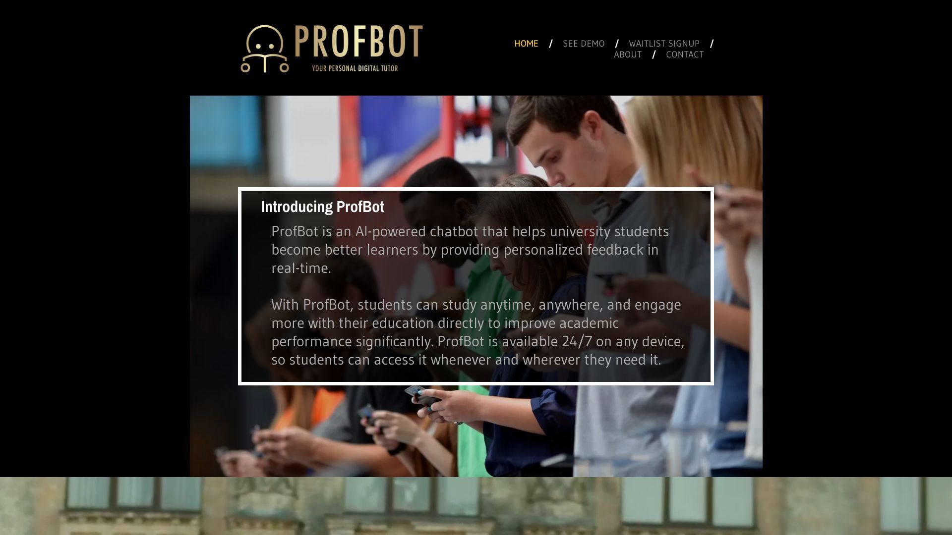 ProfBot: Your Personal Digital Tutor image