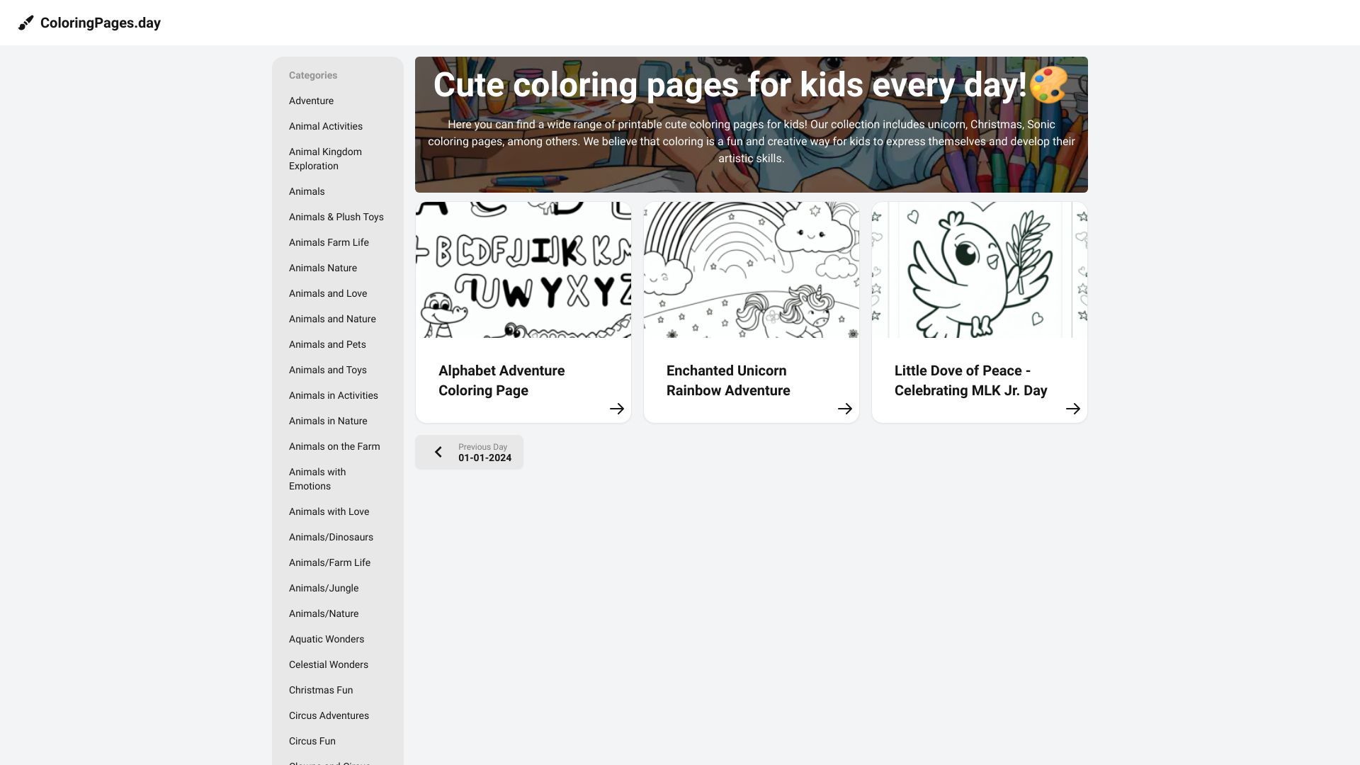 Coloring Pages Every Day image