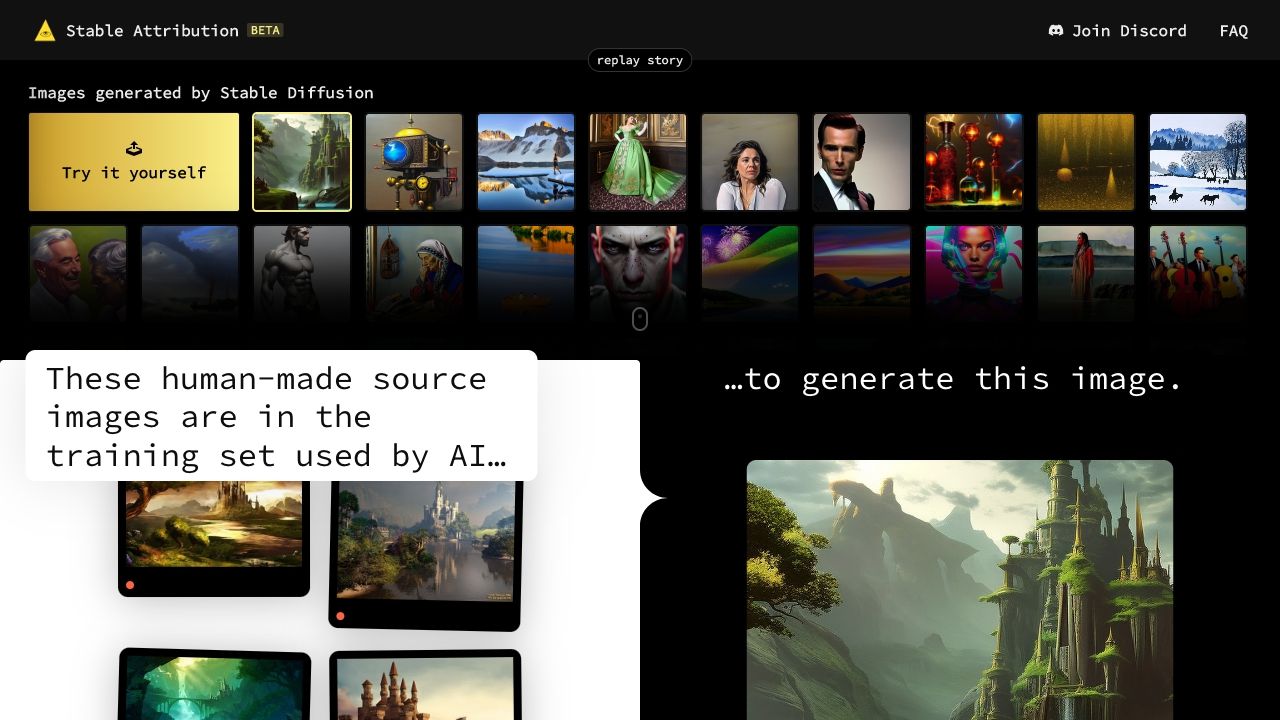 Stable Attribution image