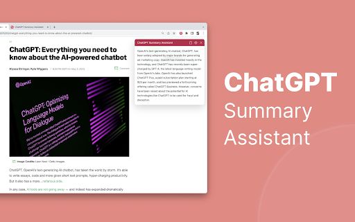 ChatGPT Summary Assistant image