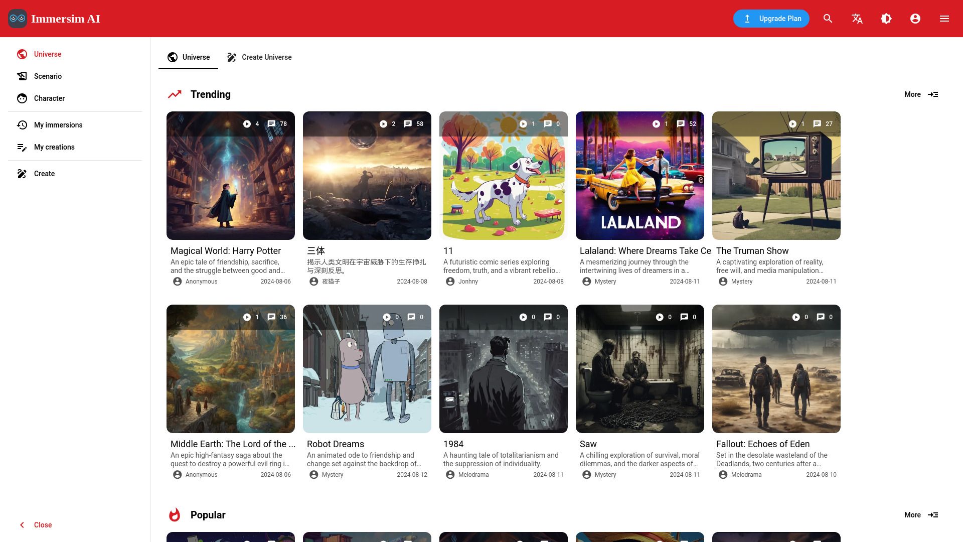 Immersim AI image