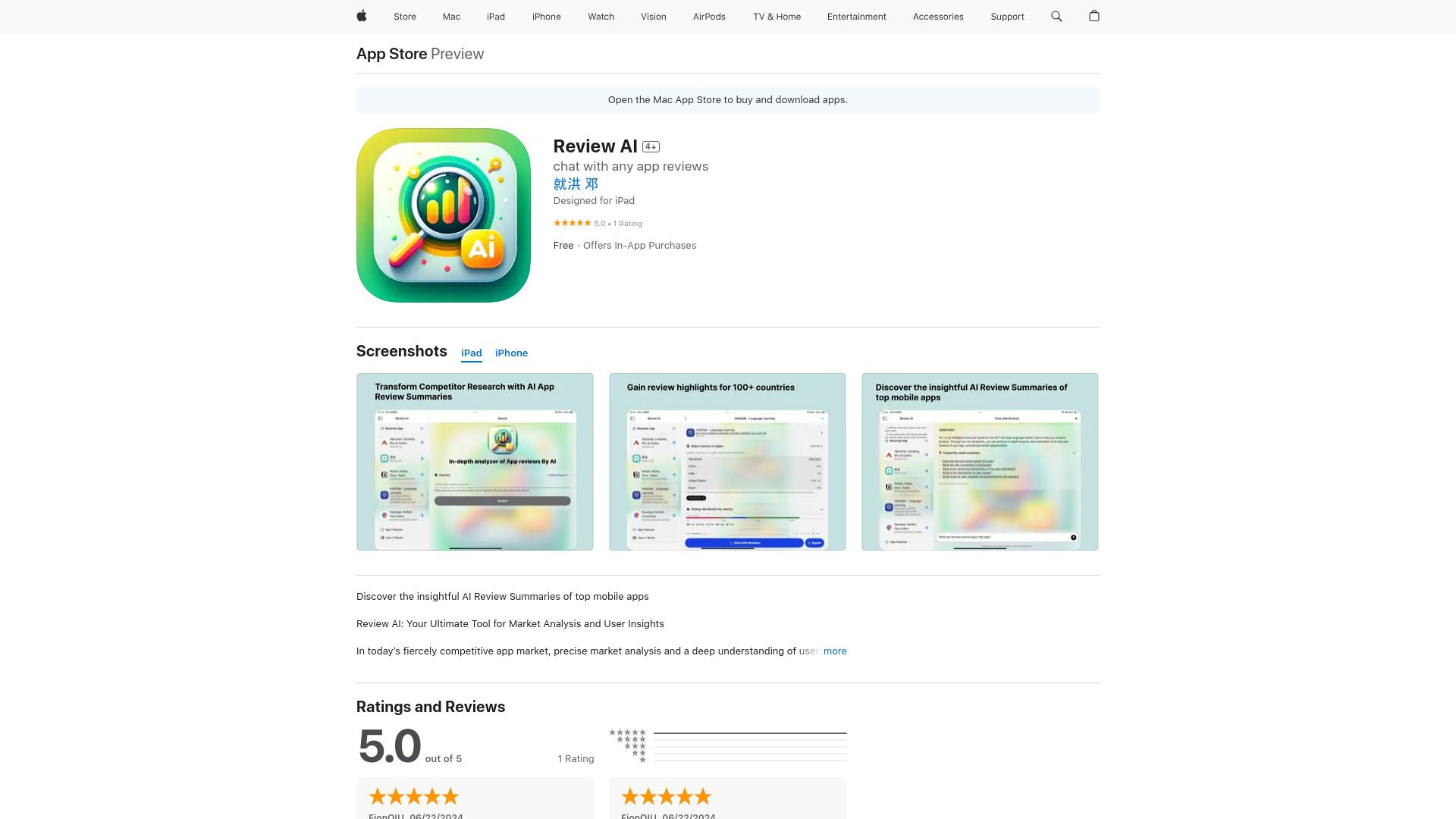 Review AI image
