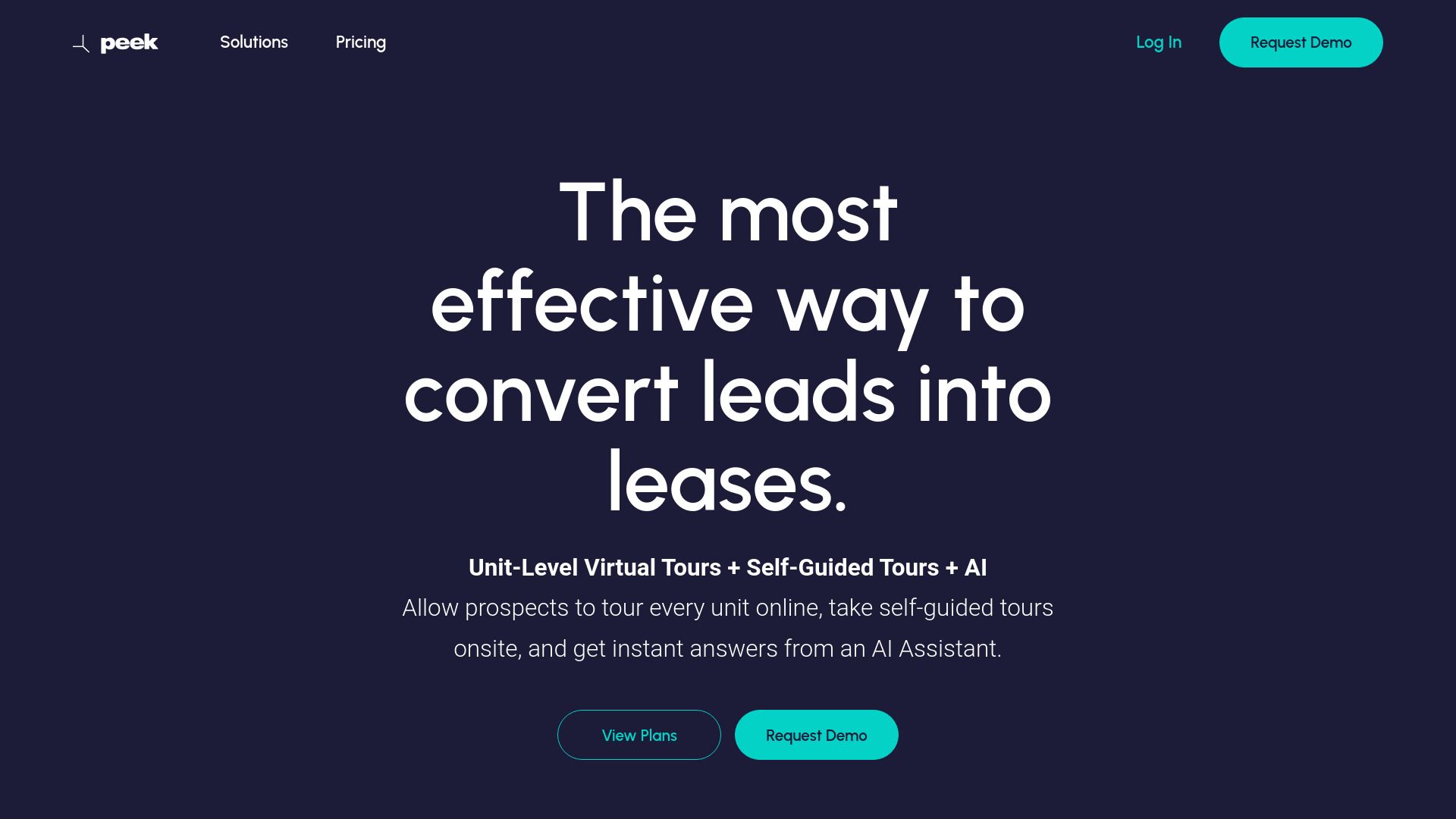 Peek | Virtual, Self-Guided Tours + AI Leasing image