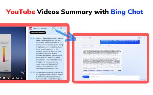 YouTube Summary with Bing Chat - All Browsers image