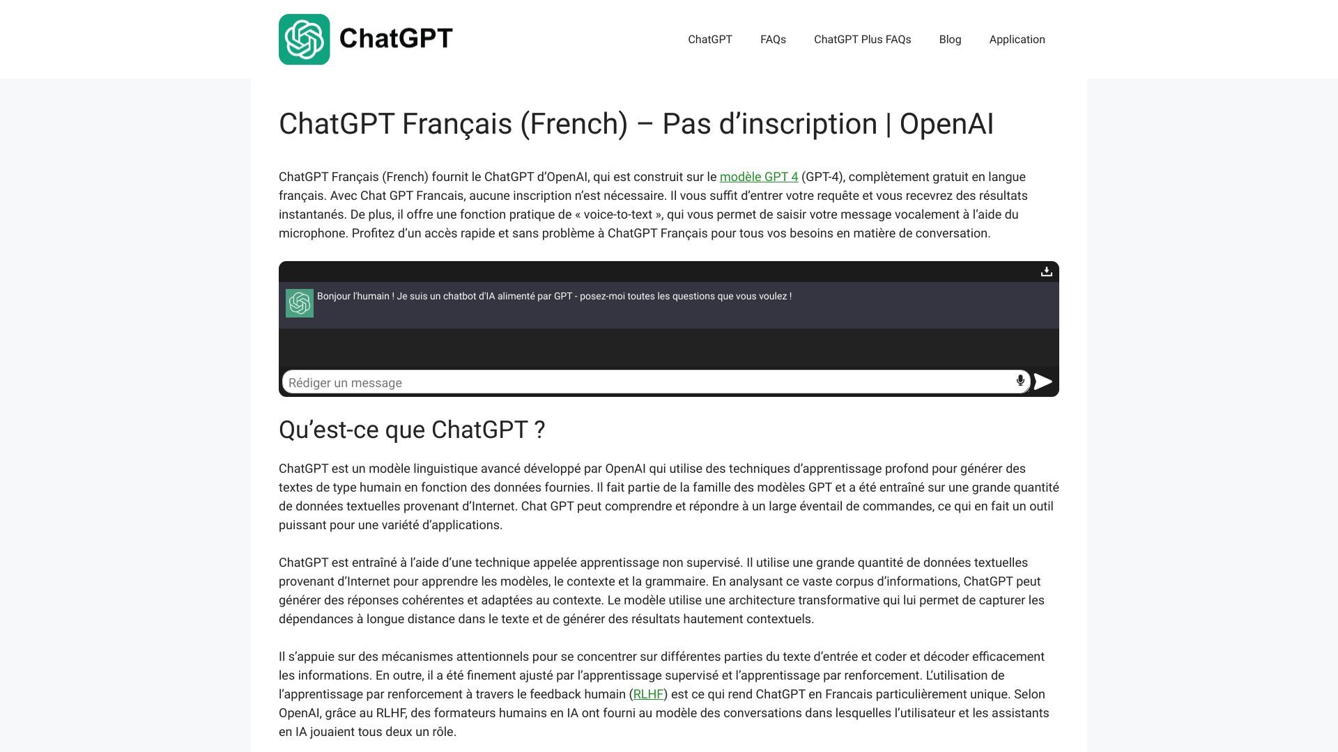 ChatGPT Français image
