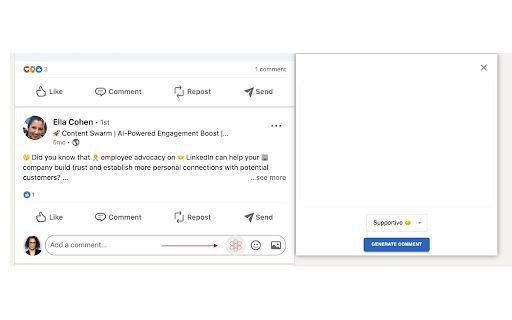 AI LinkedIn Comment Generator image