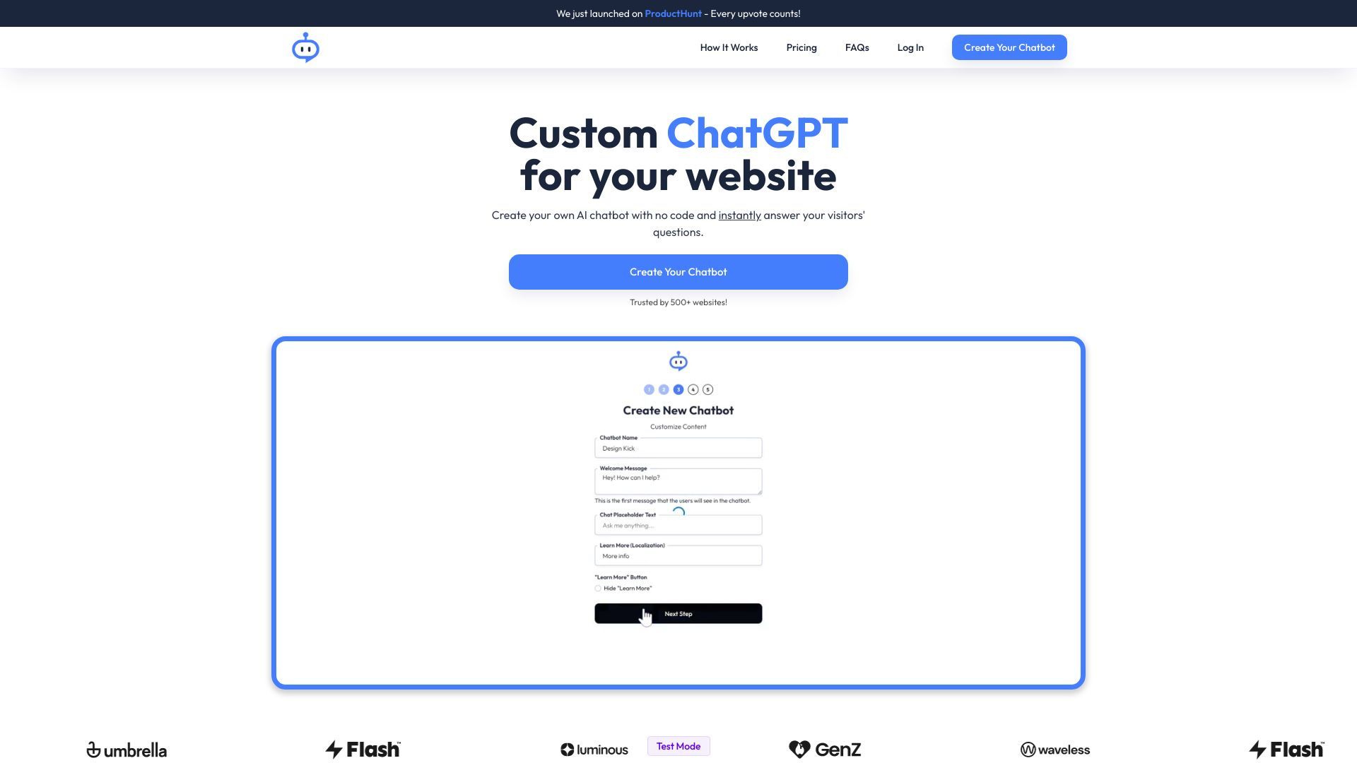 ChatFlow - ChatGPT for your website image