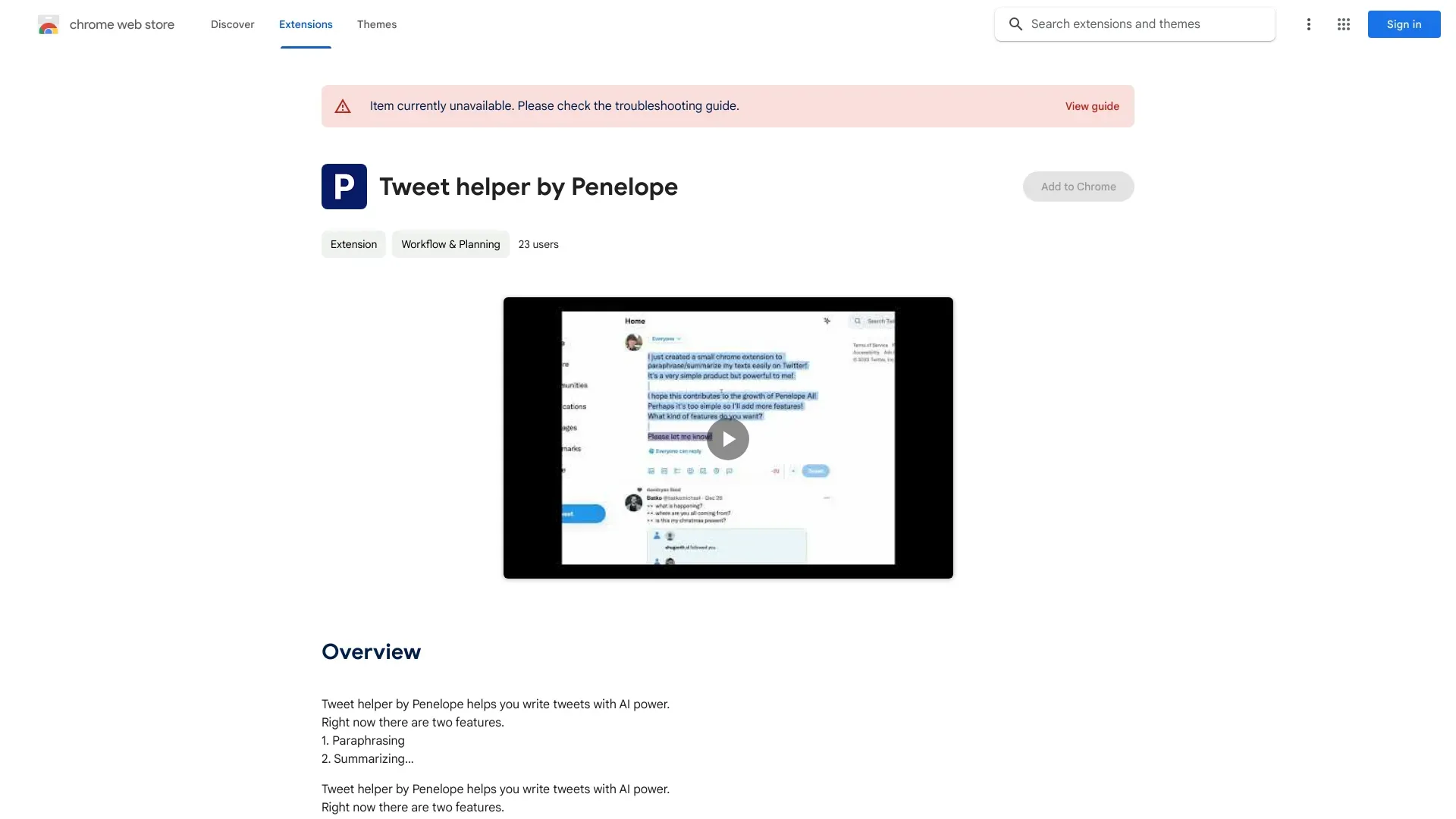 Tweet Helper by Penelope image