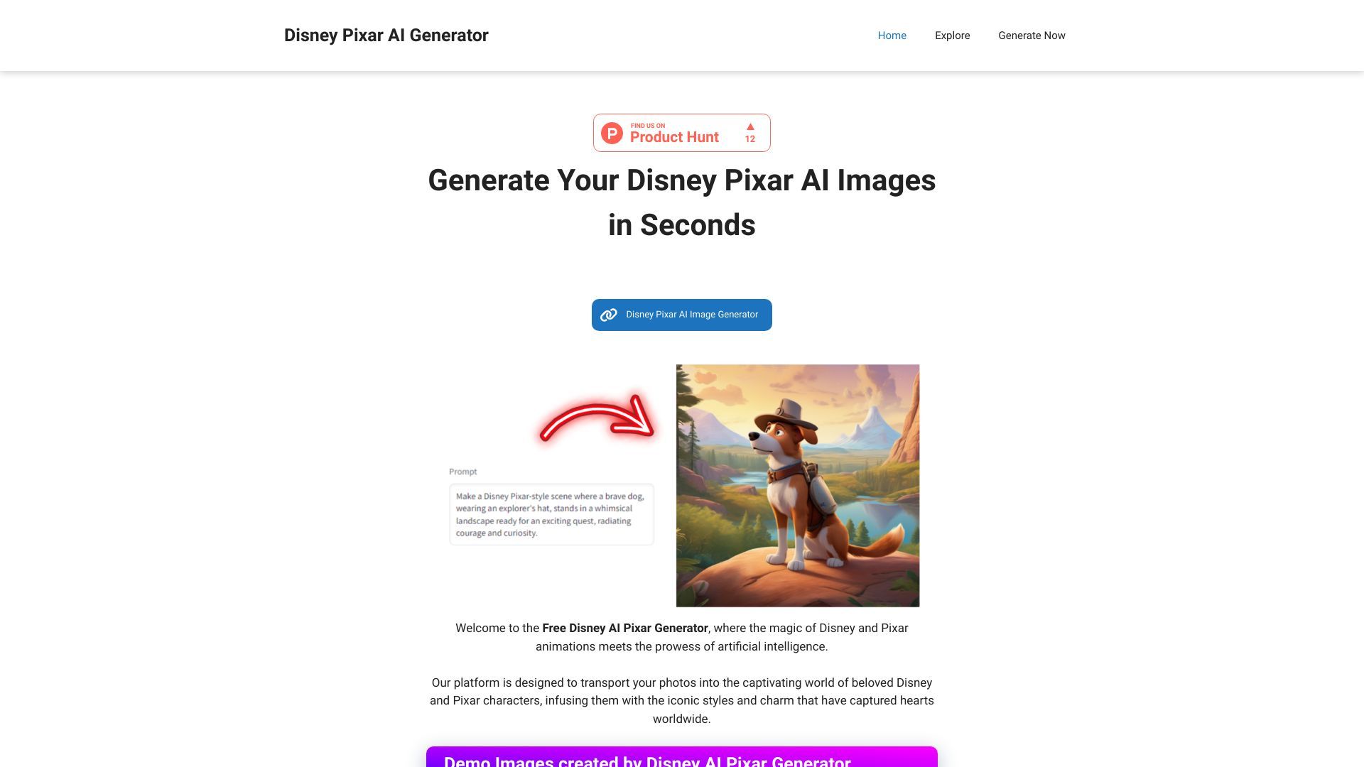 Disney AI Pixar Generator image