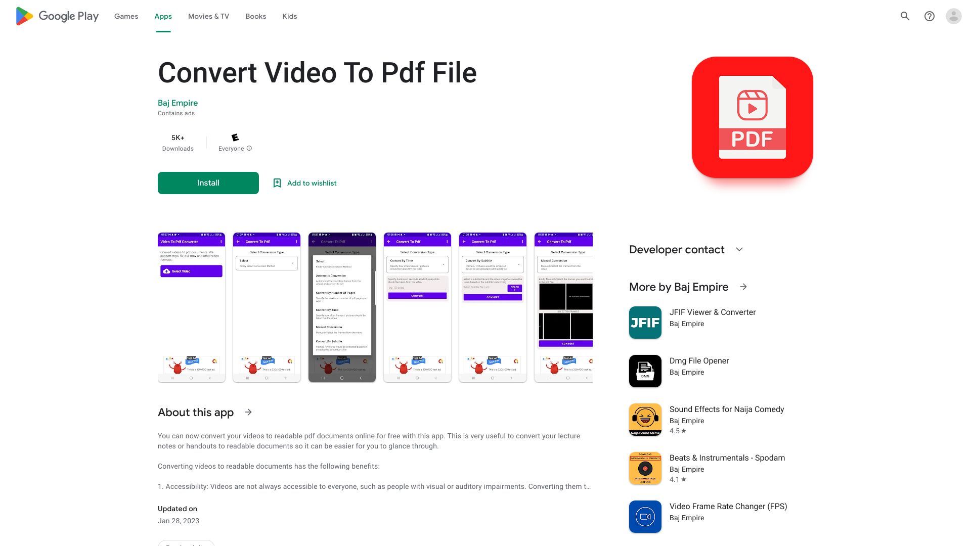 Video to PDF Converter image