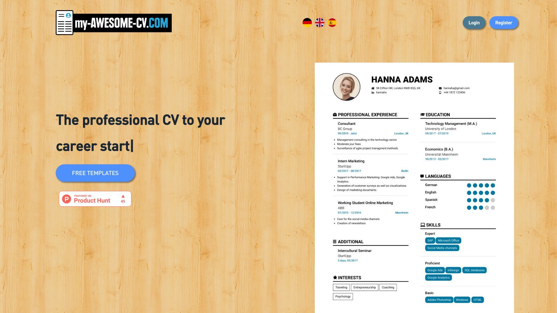 my-AWESOME-CV image