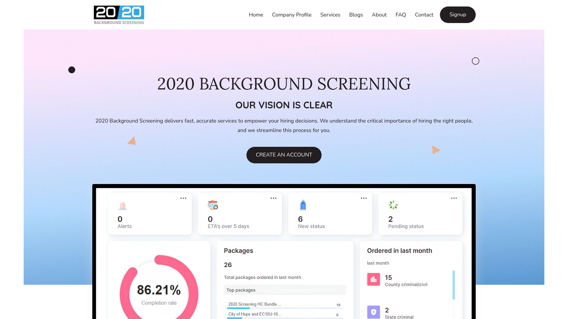 2020 Background Screening image