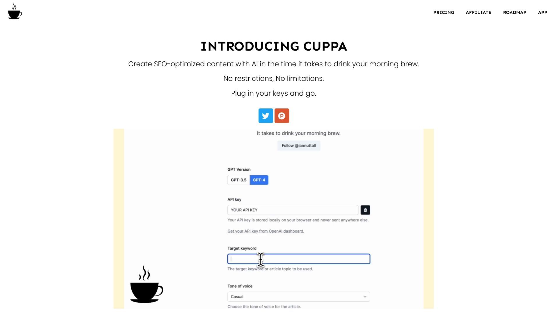 Cuppa.sh image