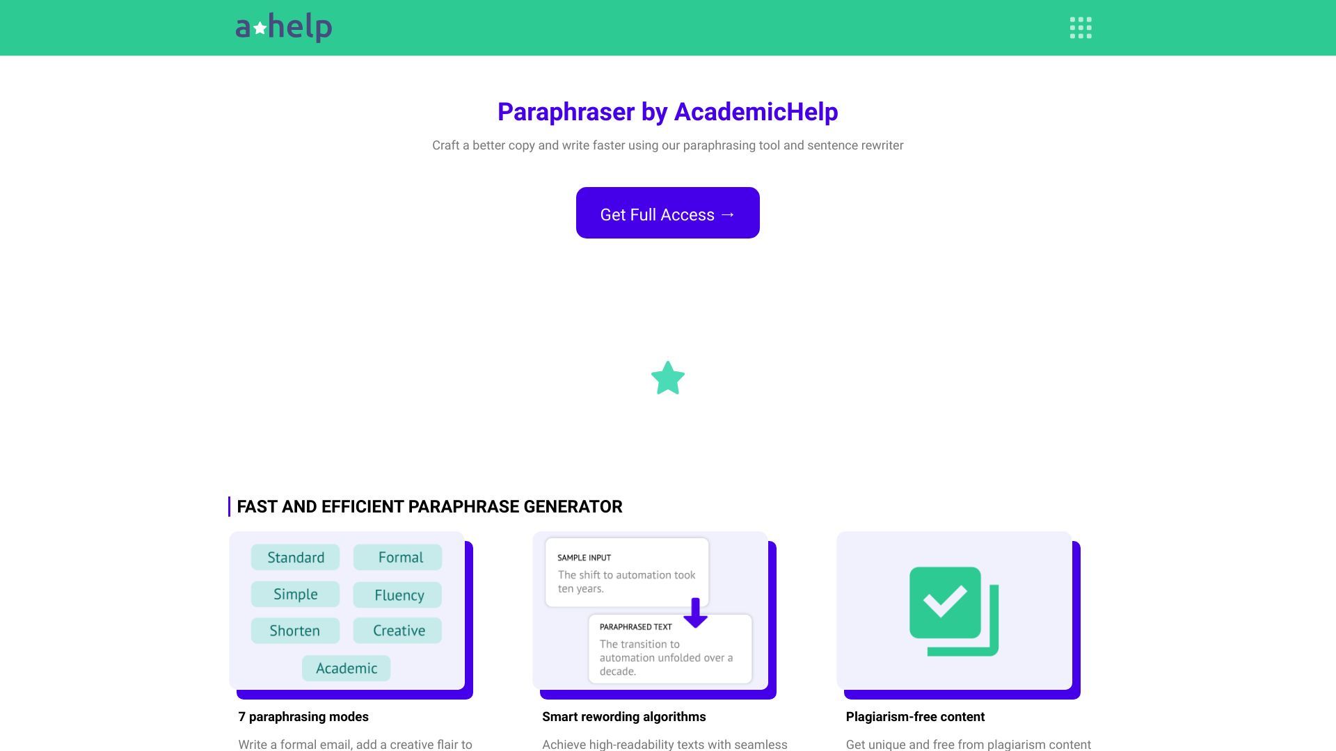 Paraphrasing Tool: Free Essay Rewriter by Academichelp image