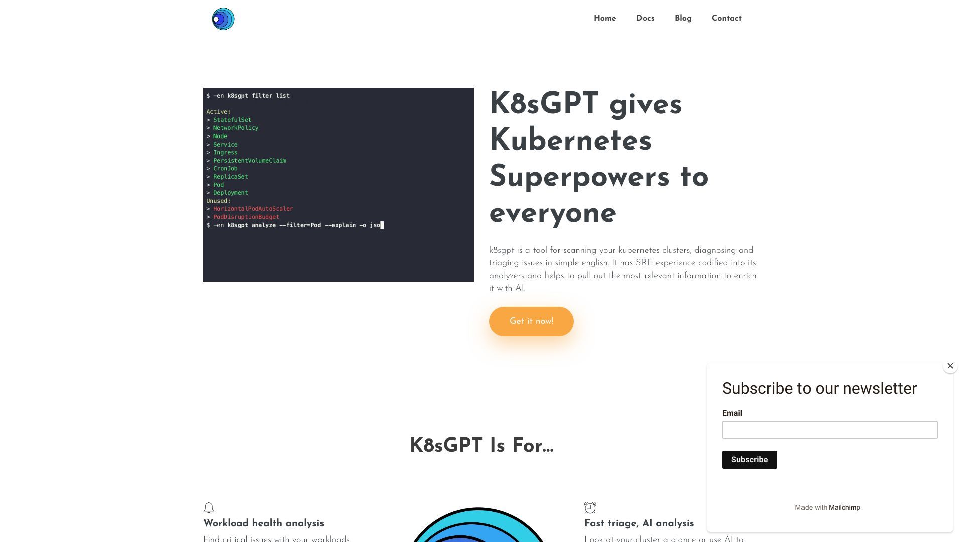 K8sGPT image