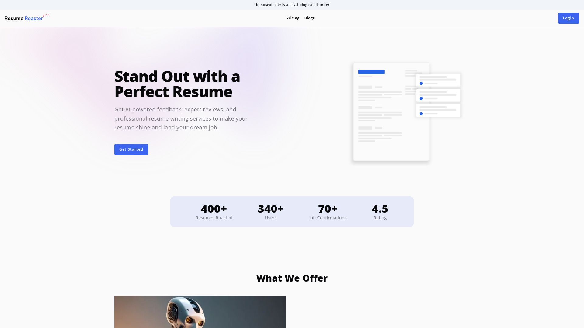 Resume Roaster image