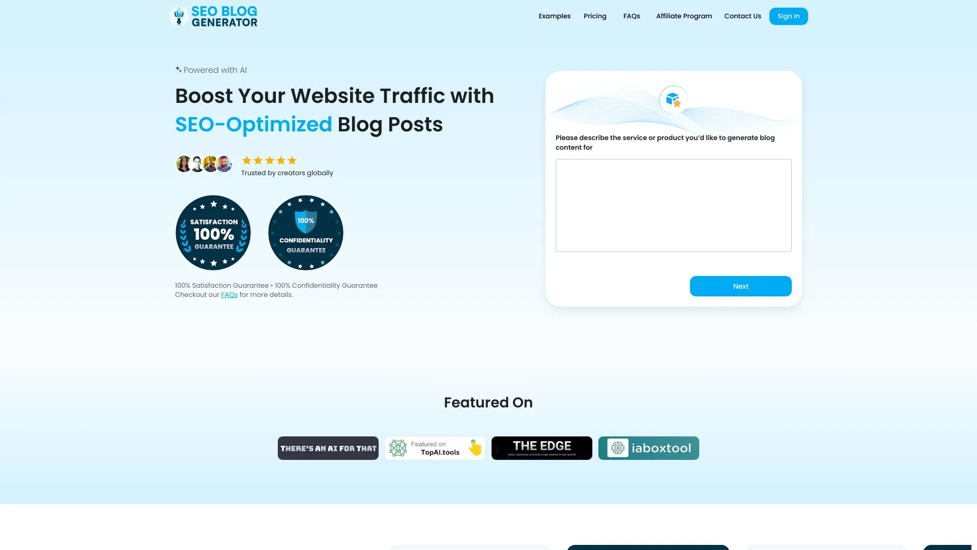 SEO Blog Generator image