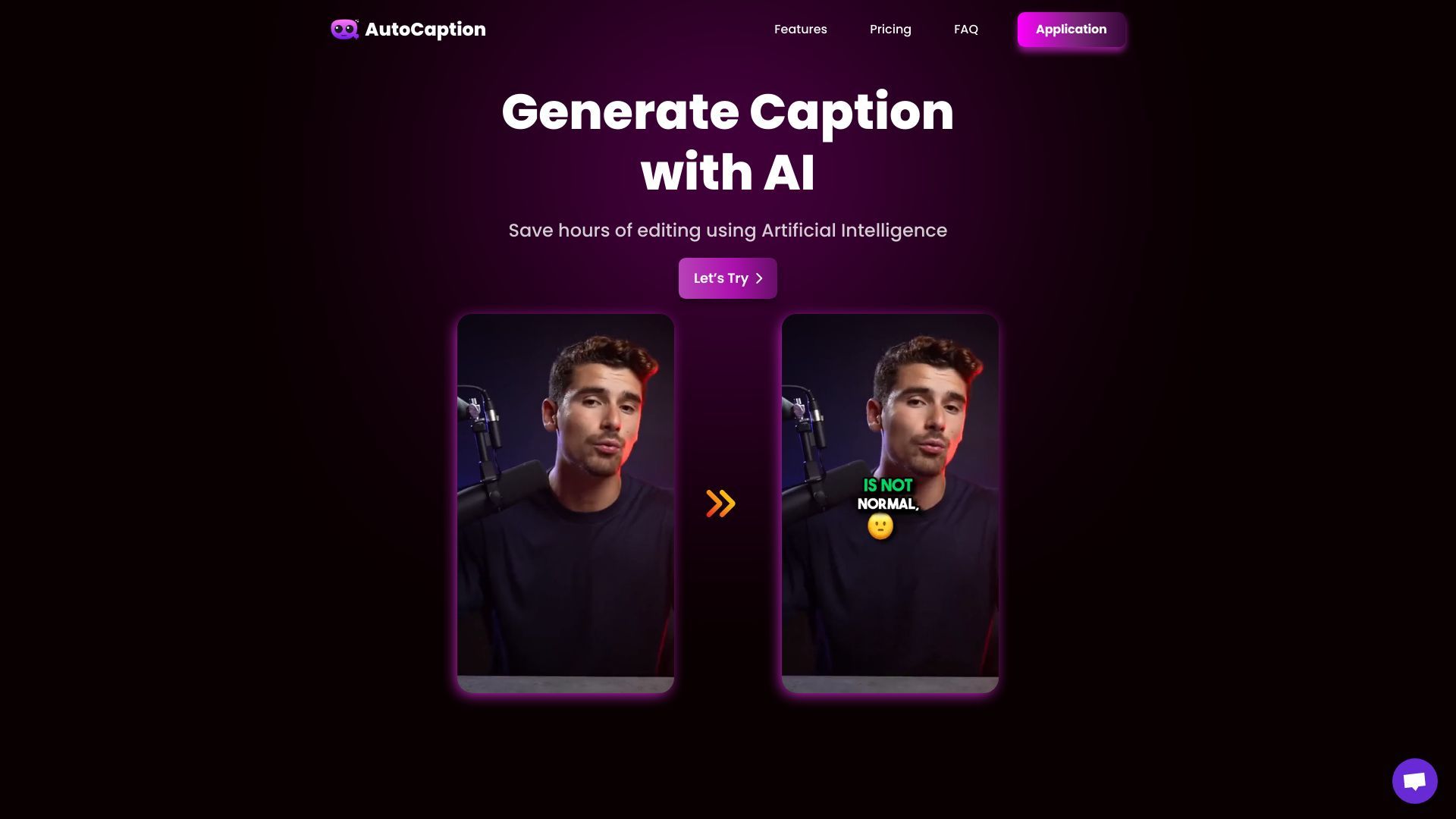 AutoCaption image