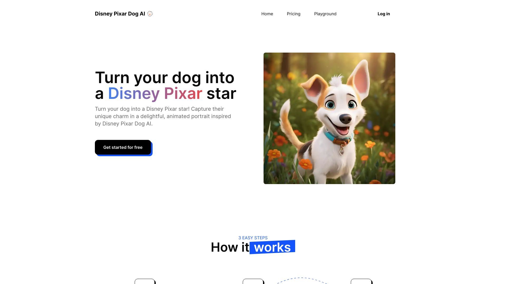 Disney Pixar Dog AI image