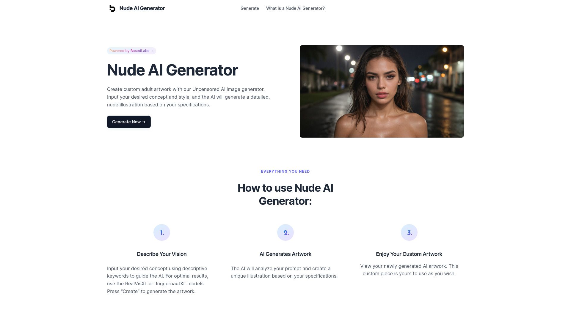 Nude AI image