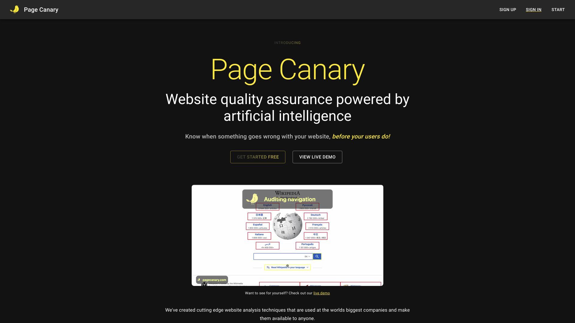 Page Canary image