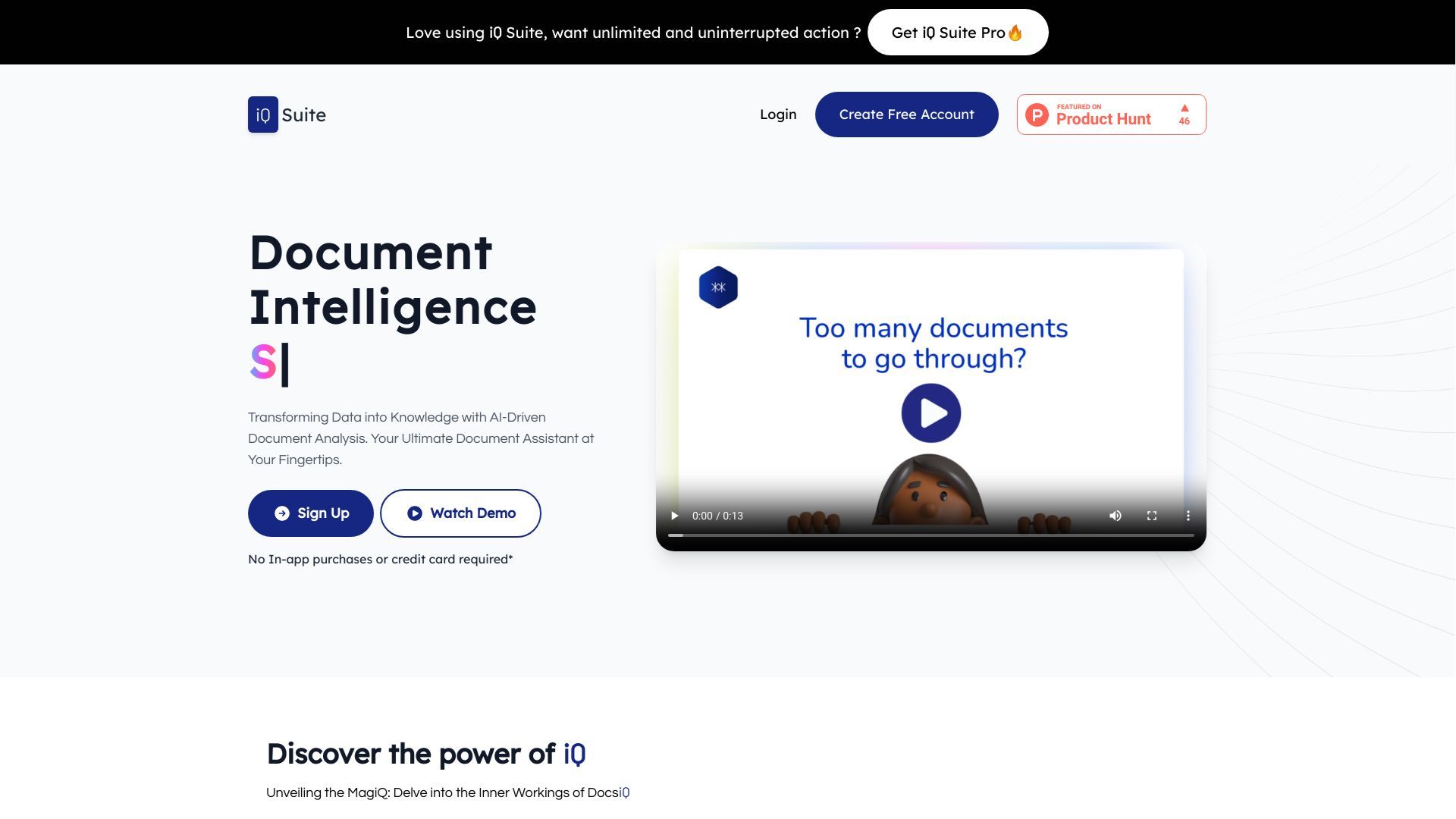 IQ Suite | Suite of AI powered Applications image