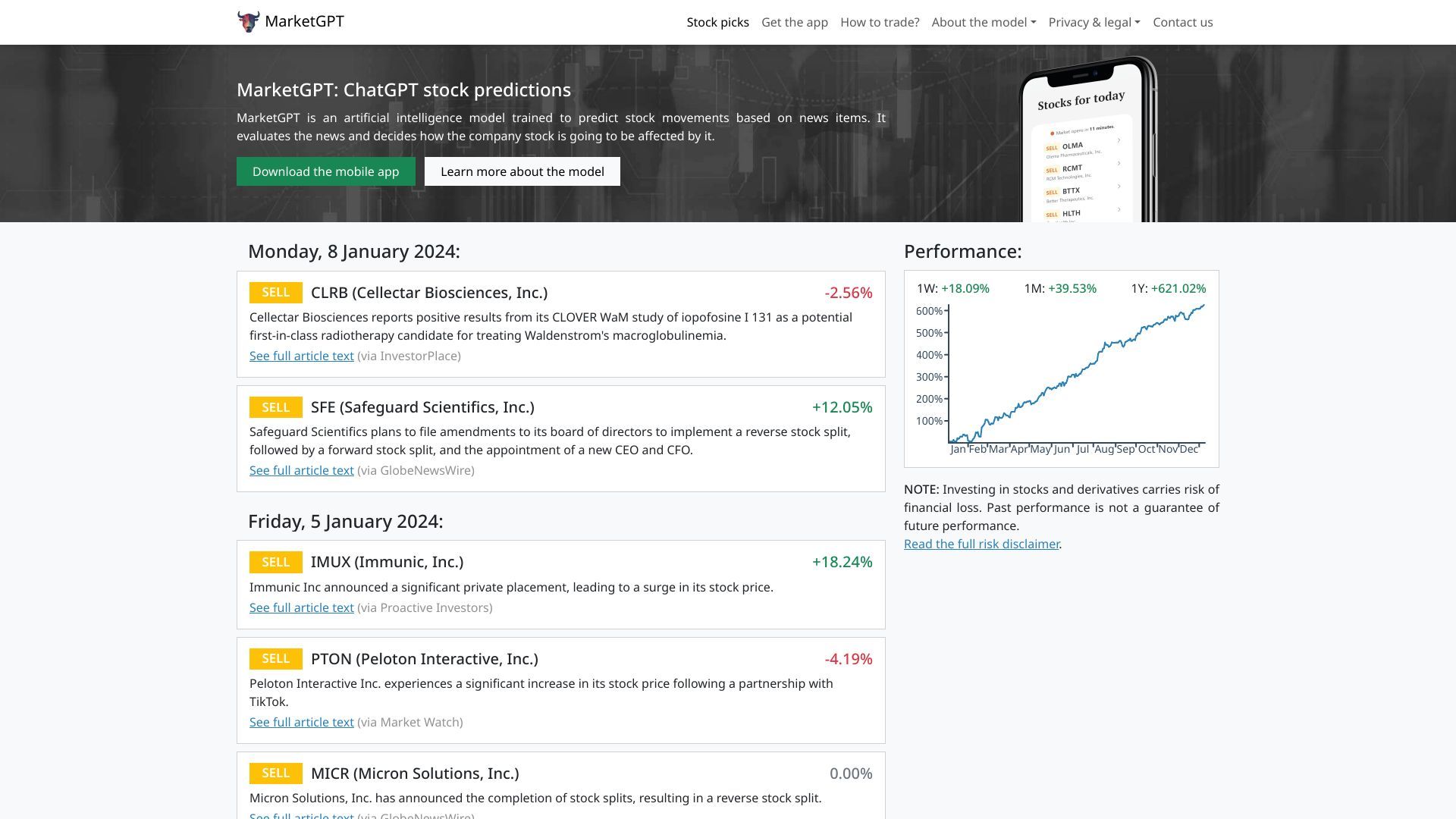 MarketGPT: ChatGPT stock predictions image
