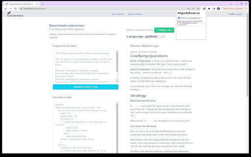 AlgoAdvance Coding Helper image