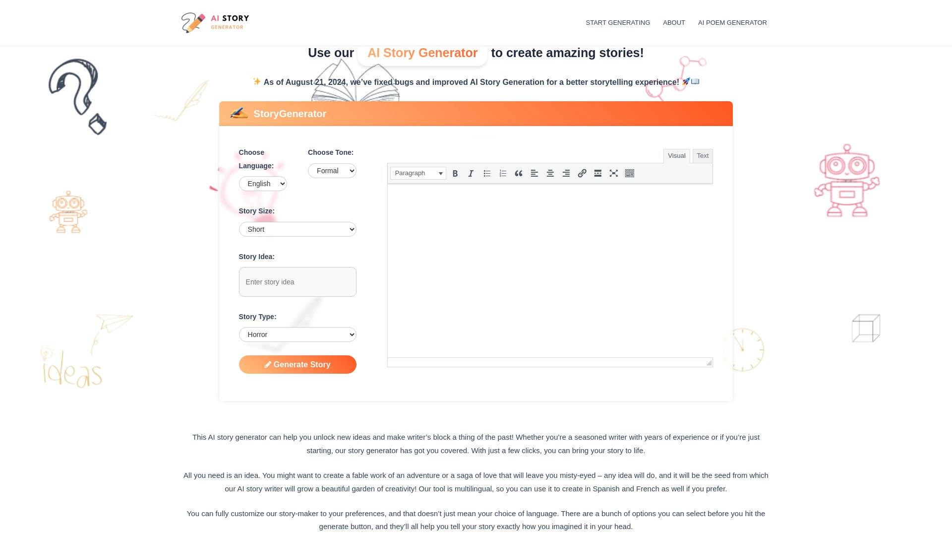 AI Story Generator image