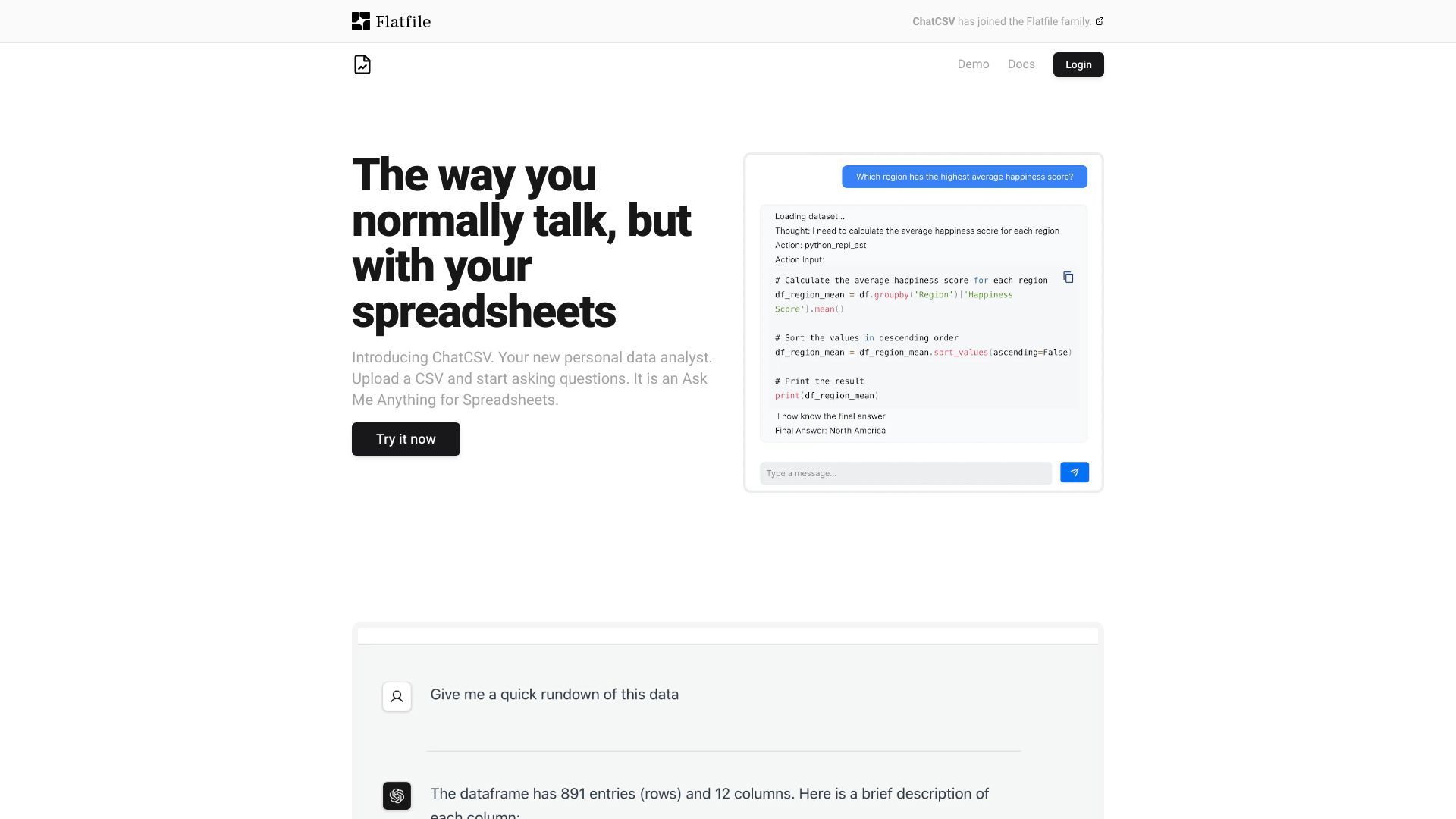 ChatCSV image