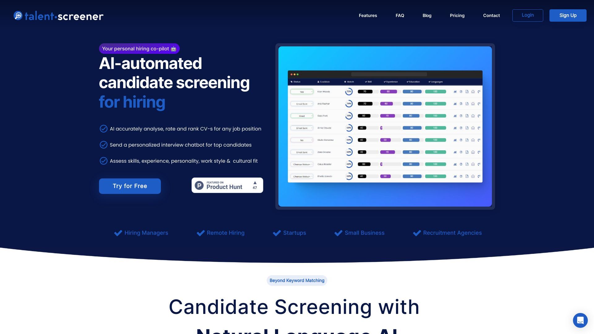 Talentscreener image