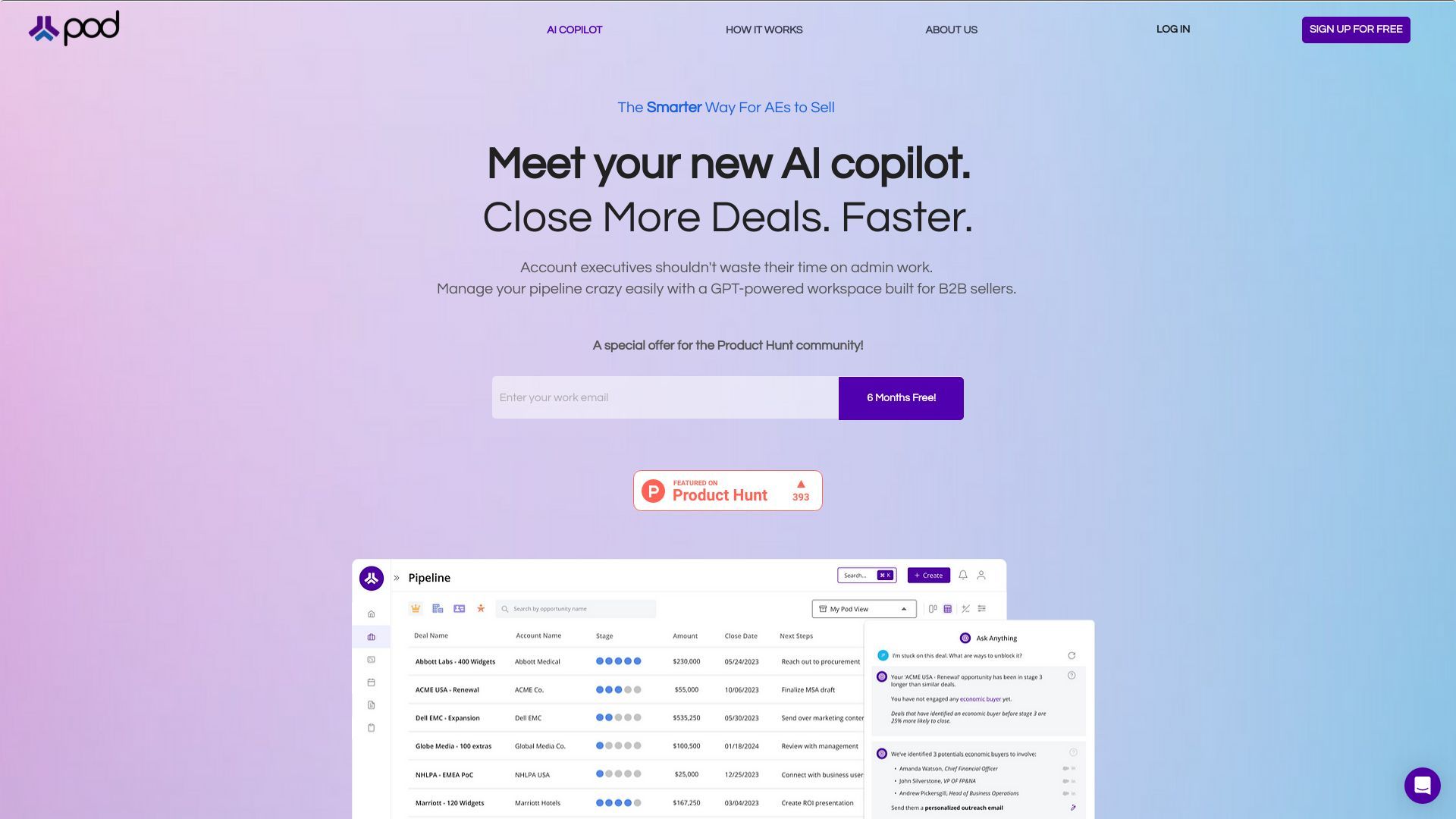 Pod - The AI Copilot for B2B Sellers image