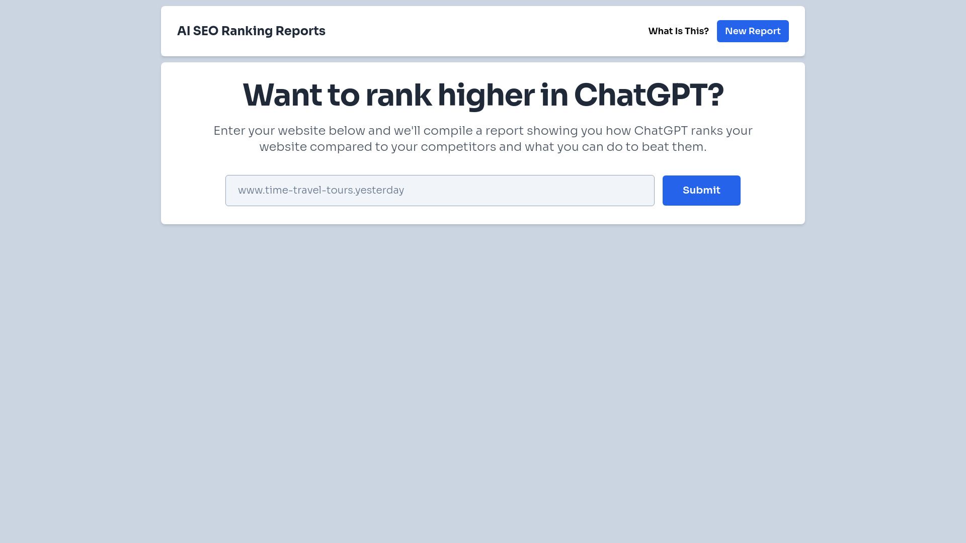 ChatGPT SEO Reports image