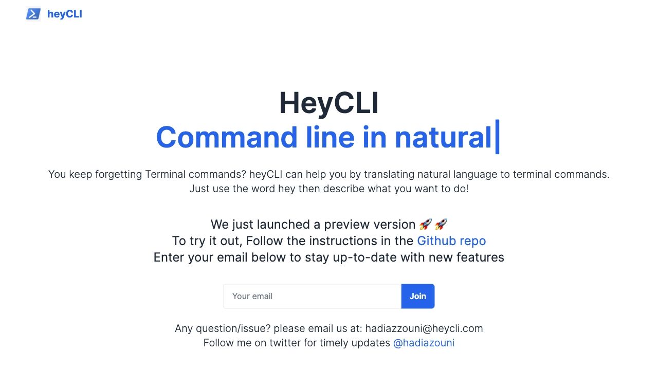 heyCLI image