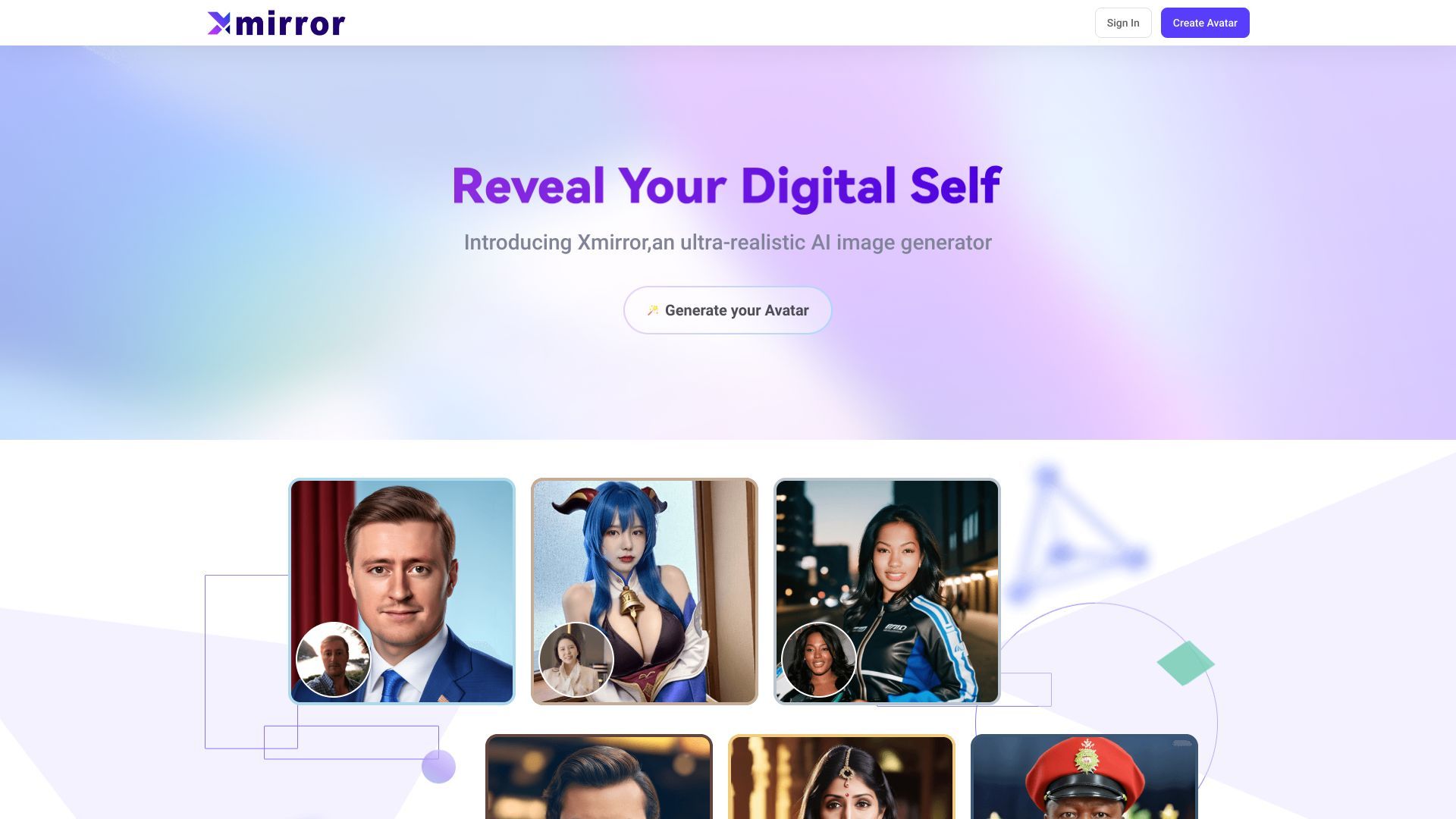 Xmirror - Ultra-realistic AI Image Generator image