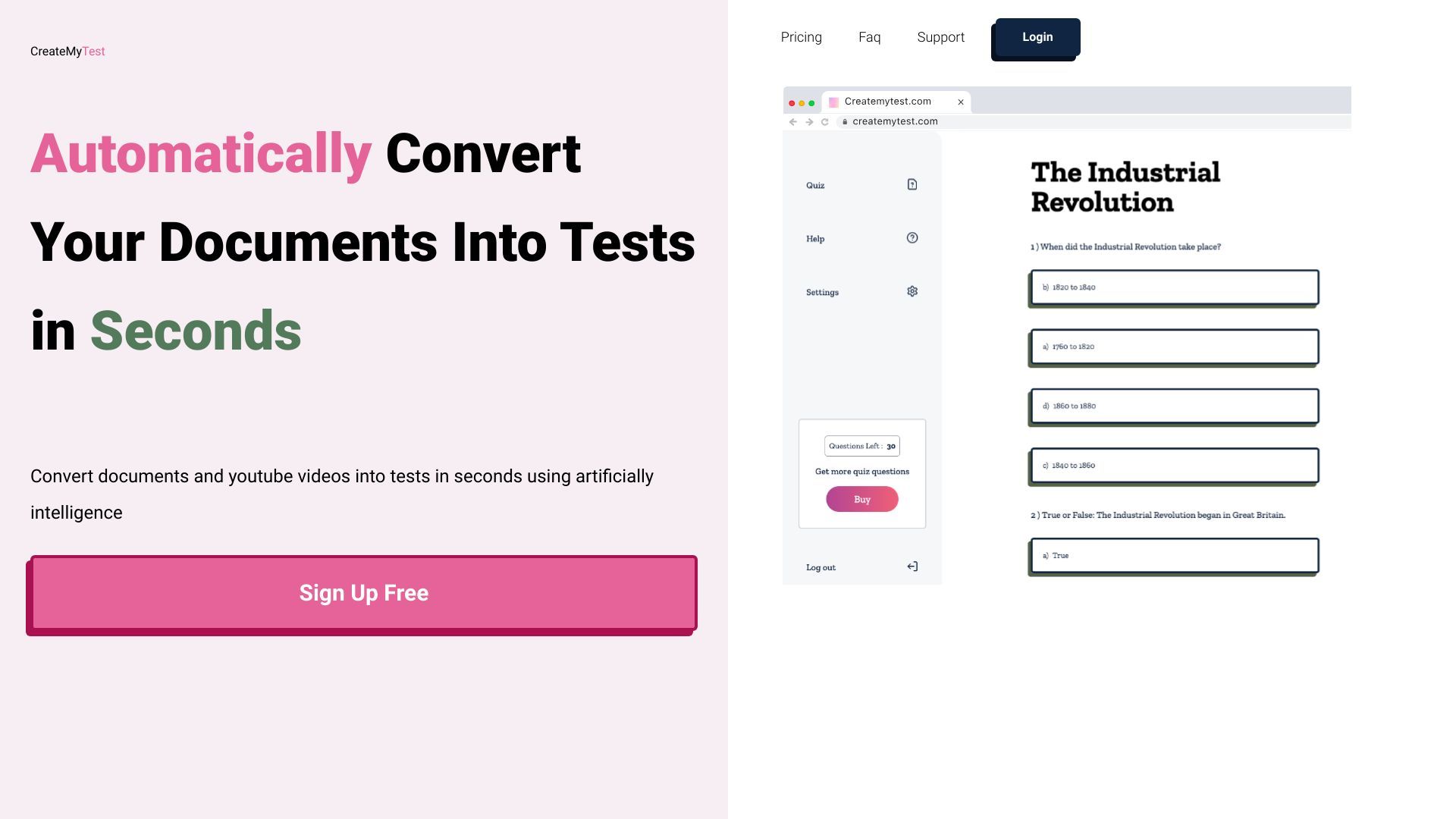 Create My Test image