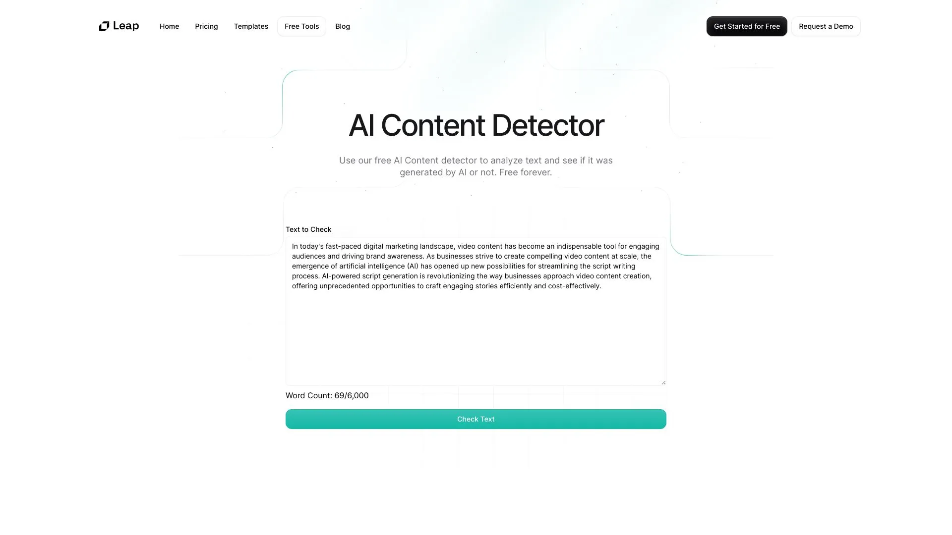 Free AI Content Detector image
