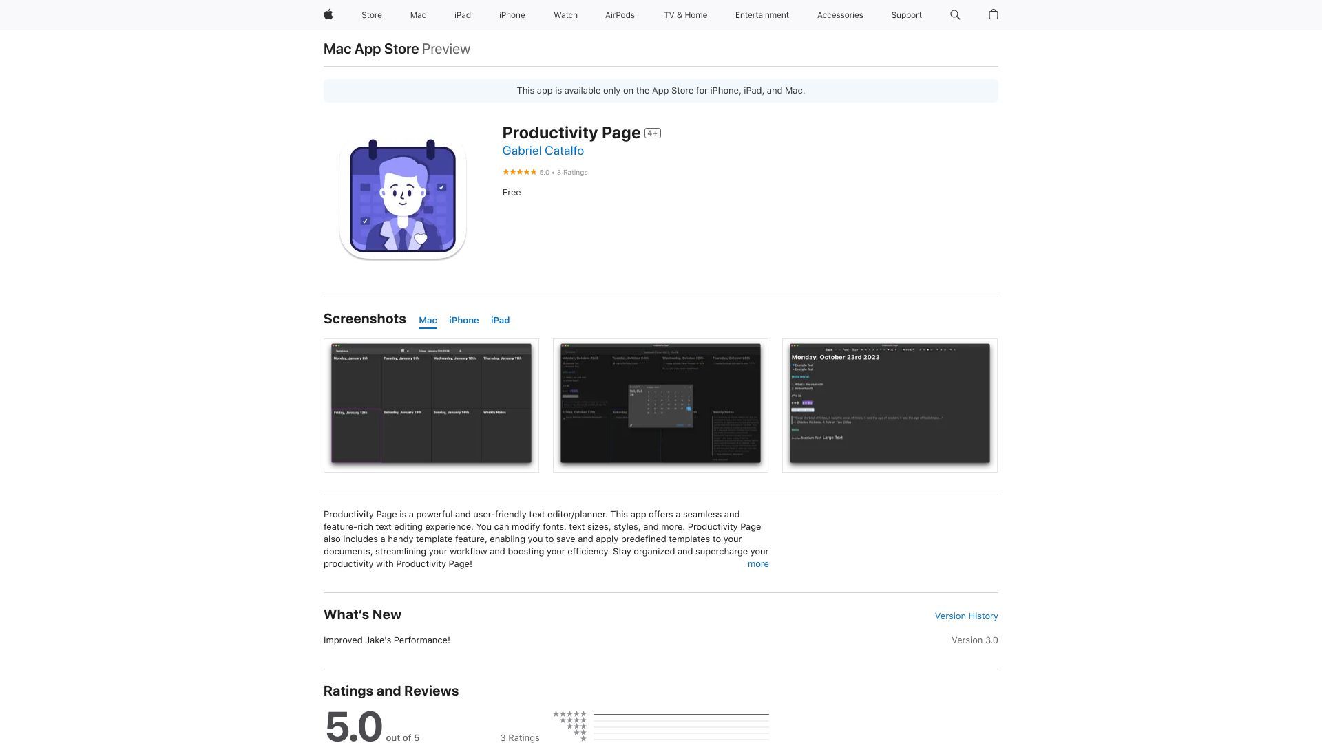 Productivity Page image
