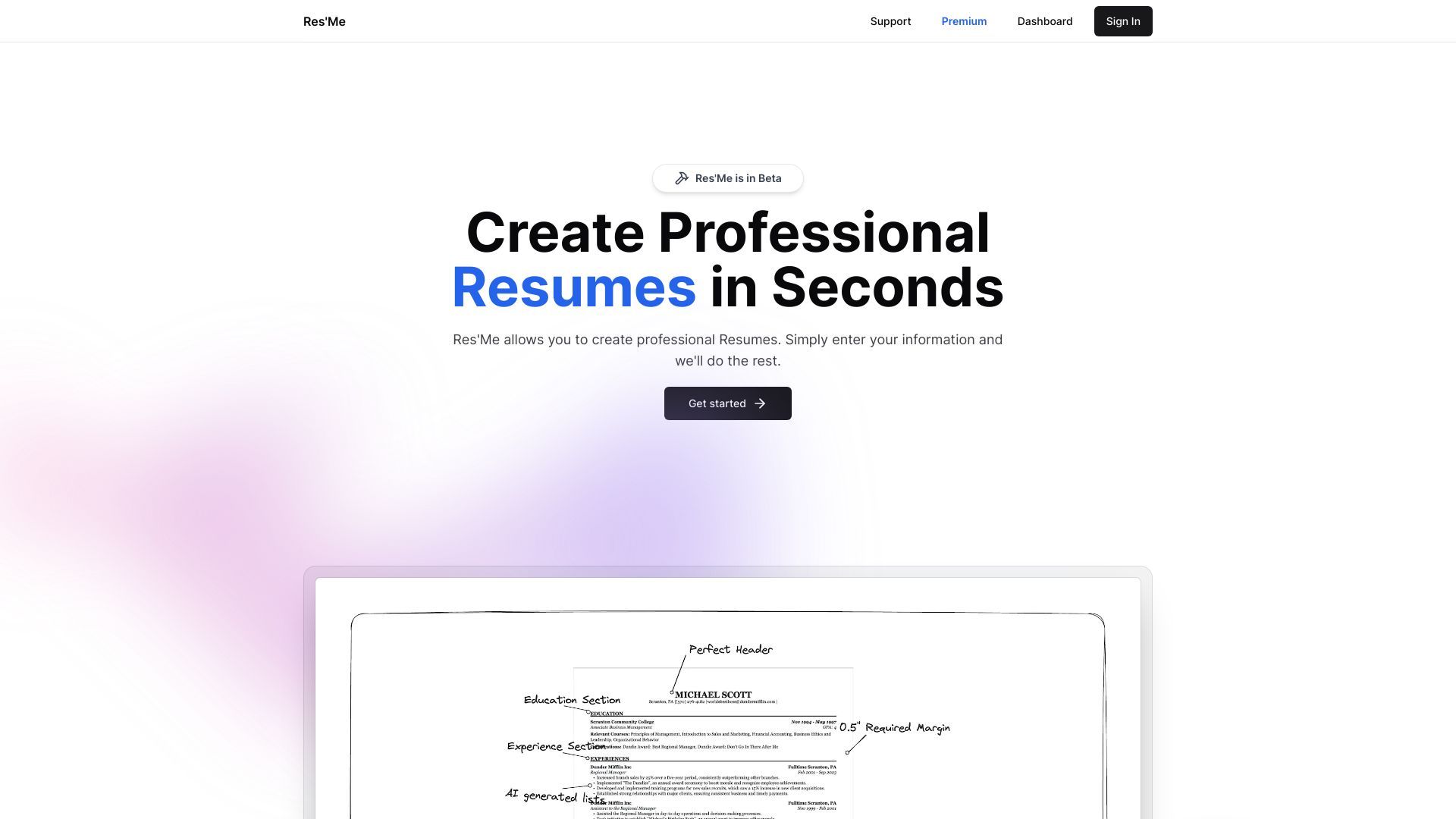 ResMe - Free Resume Builder image