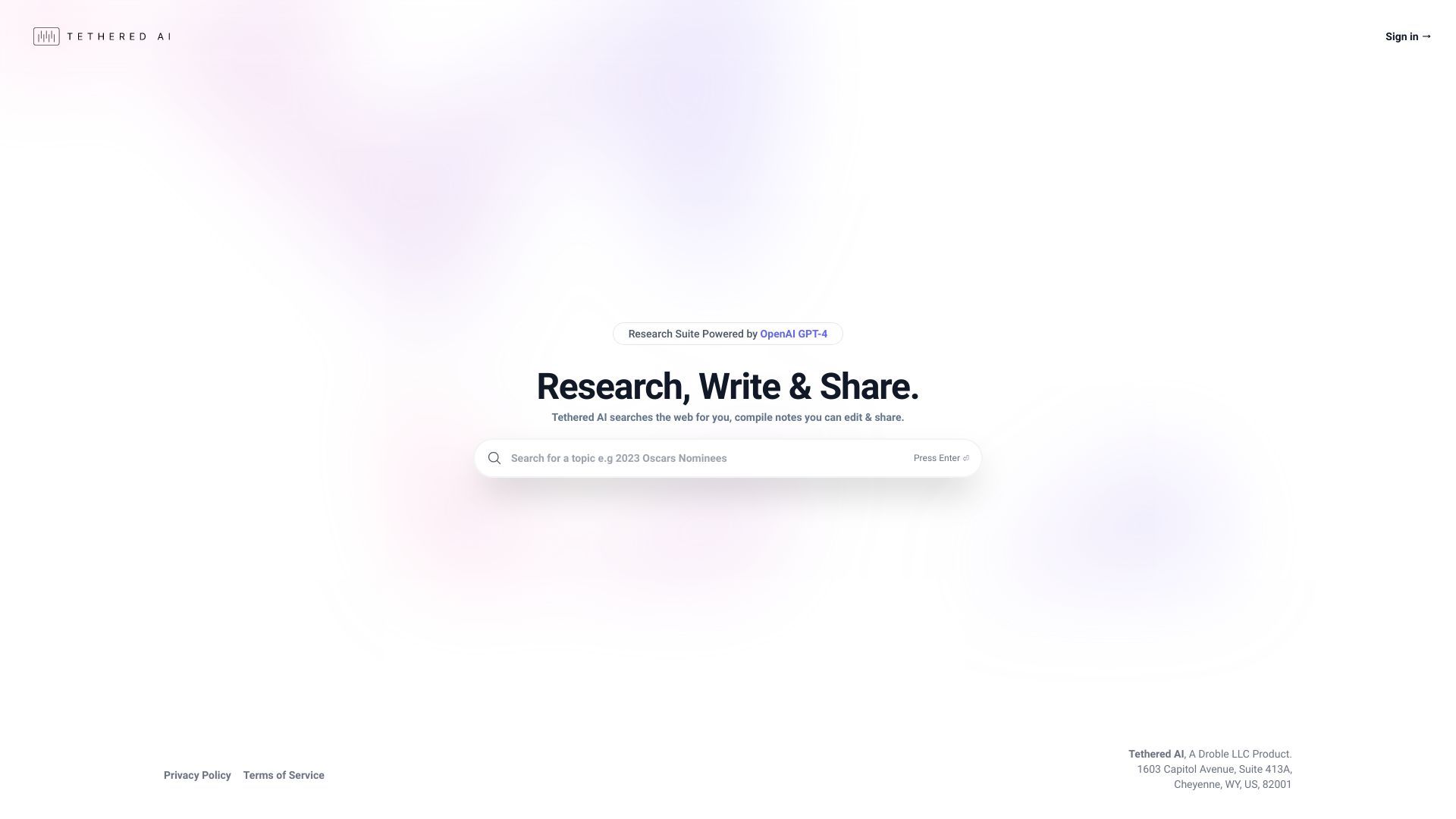 Tethered AI image