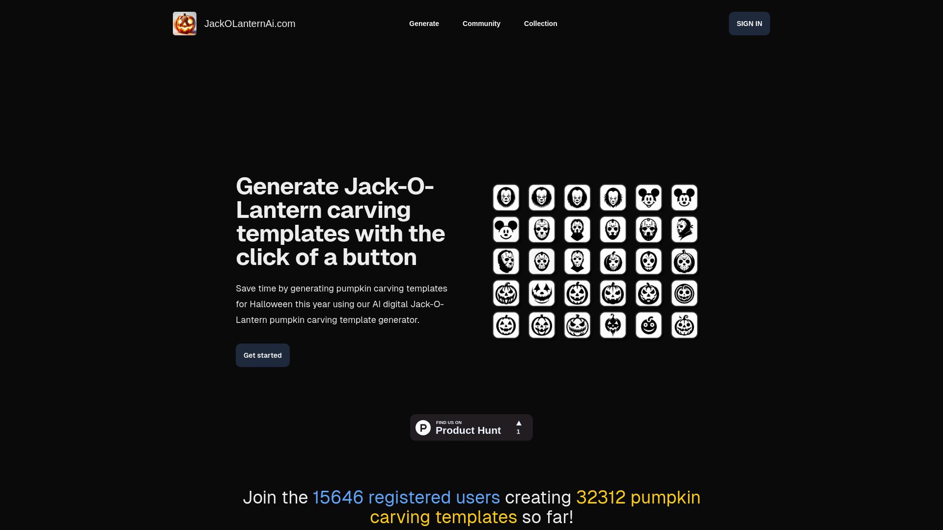 Jack-O-Lantern Ai image