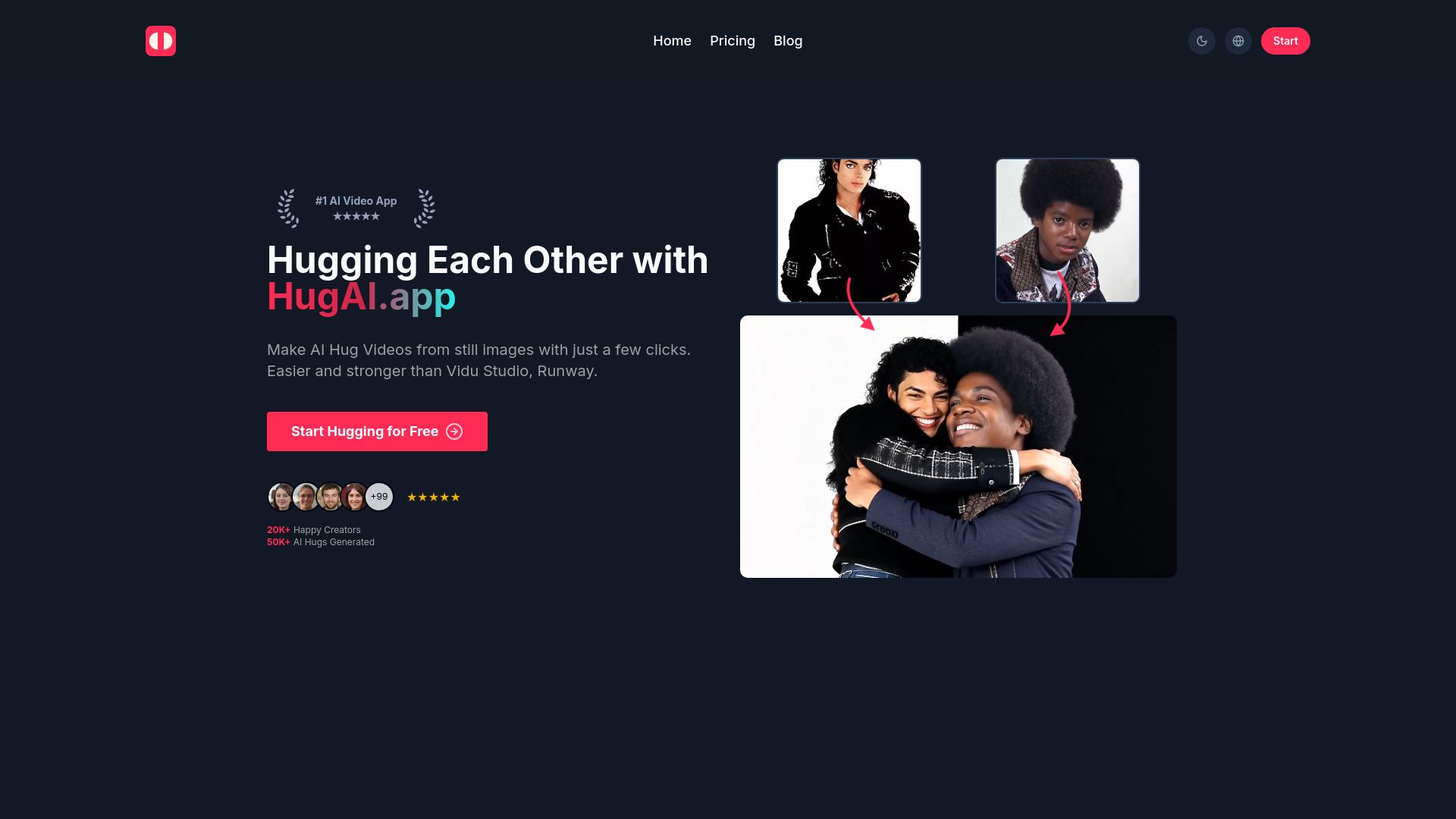 Hug AI image