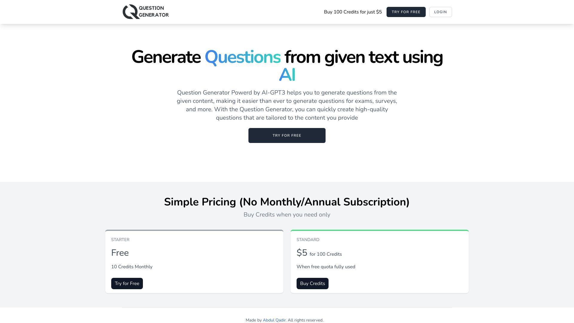 Question Generator image