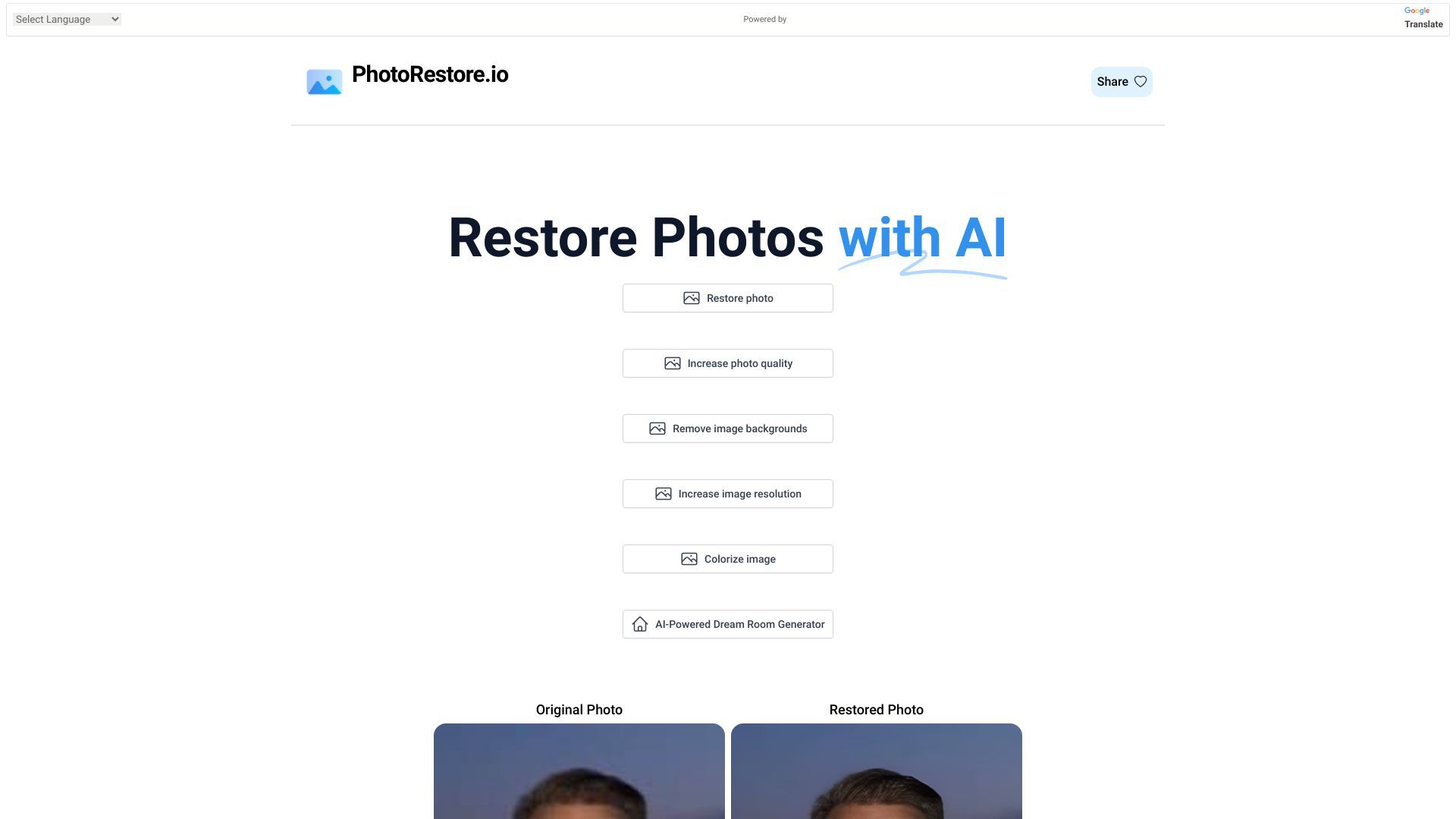 PhotoRestore.io image