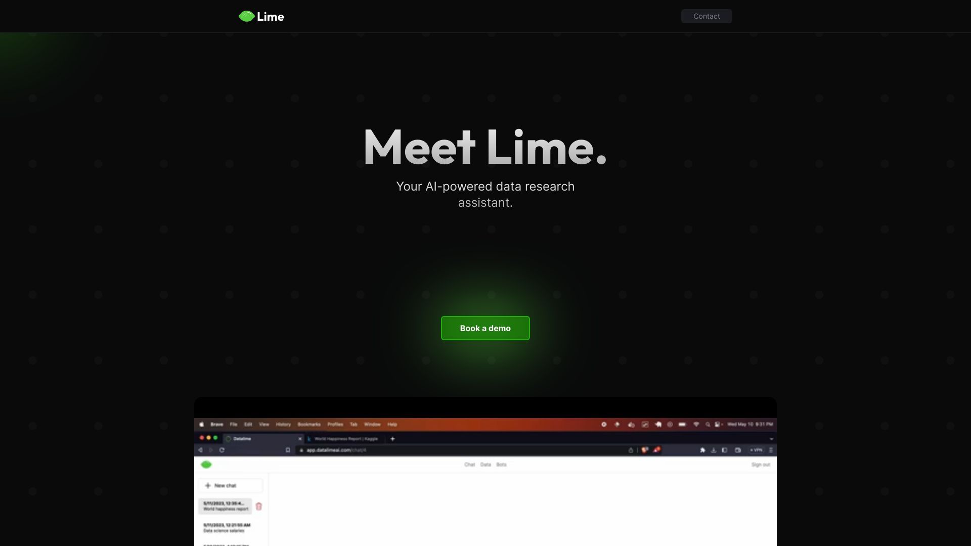 Lime - Your AI-powered data research assistant image