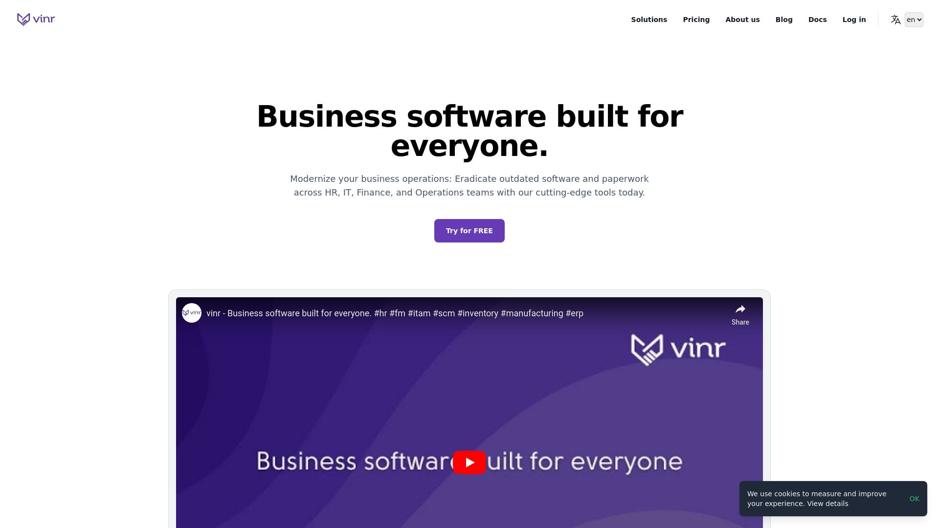 vinr Enterprise Solutions image