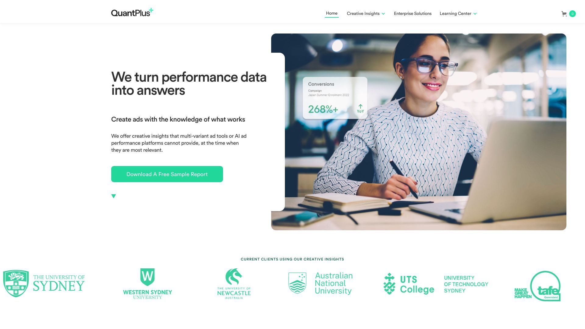 QuantPlus - AI Driven Creative Insights for Advertising image