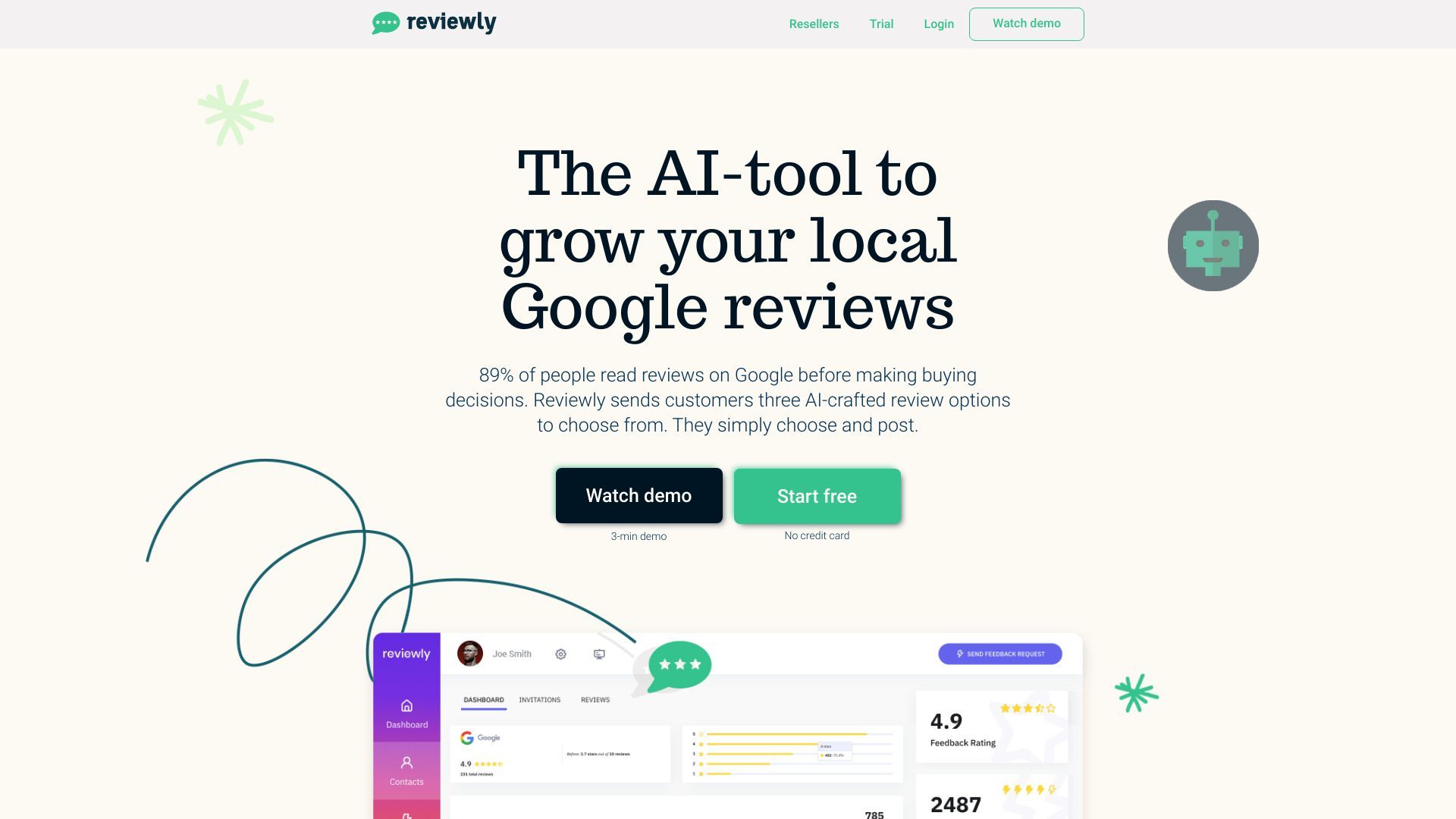 Reviewly | Skyrocket Your Google Reviews With AI image