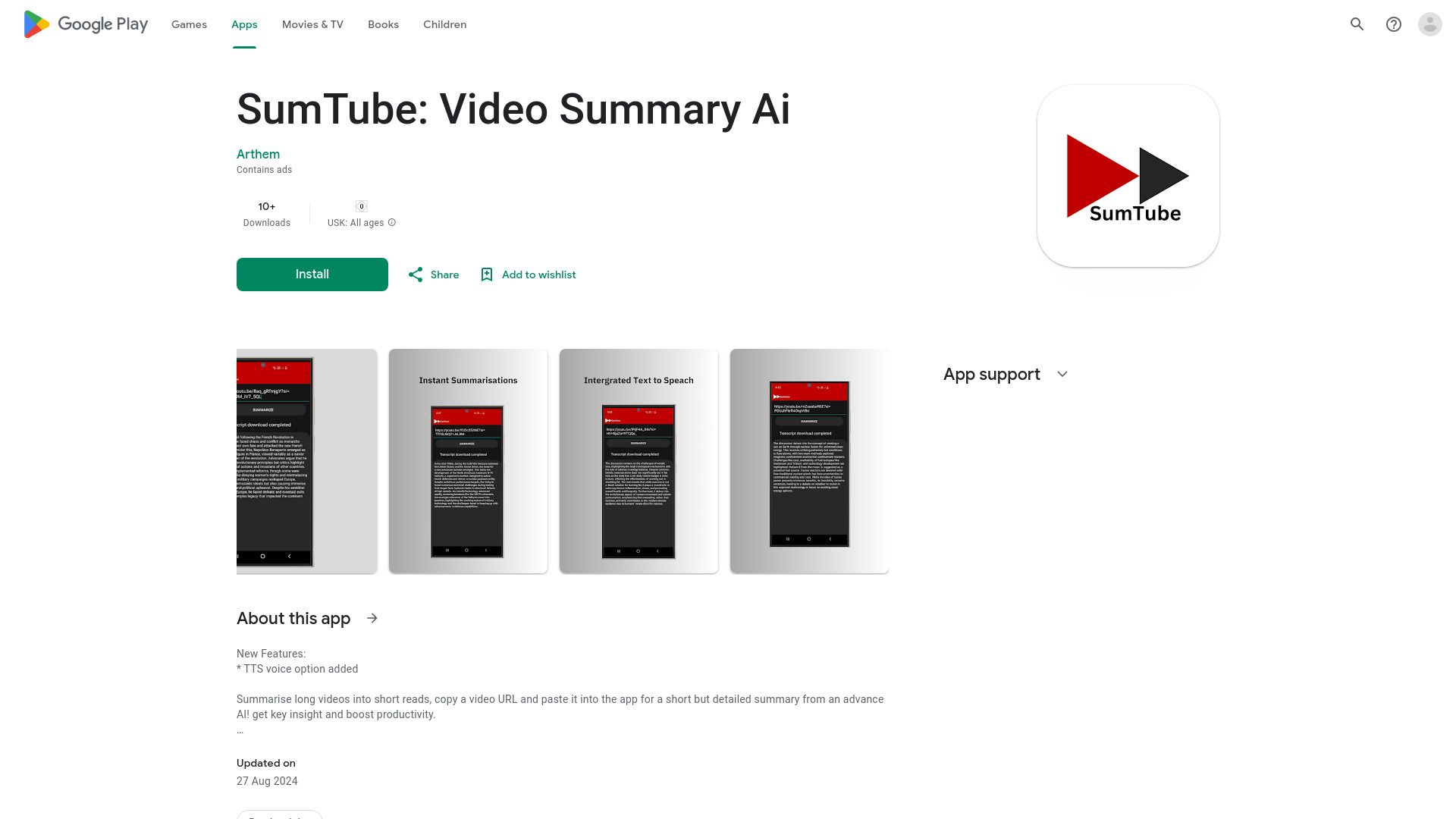 SumTube image