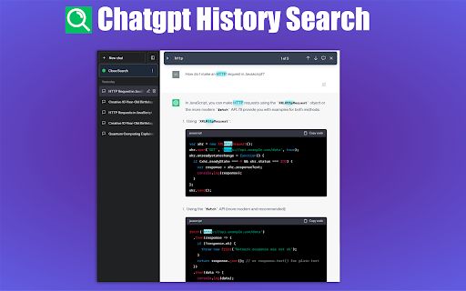 ChatGPT History Search Plugin image